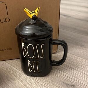 Rae Dunn  'Boss Bee' Mug with Yellow Bee Lid